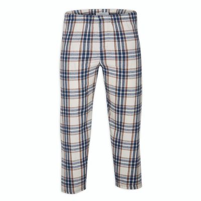 Boxercraft Men's 100% Cotton Flannel Pajama Pant with Pockets - New Men's Fit, Natural Indigo-3XL