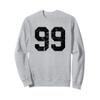 Distressed Number #99 Sport Black Number Sweatshirt view 1