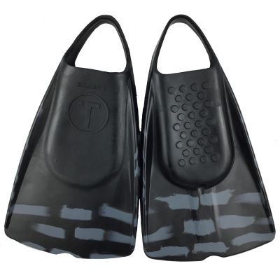 Tribe T1 Bodyboarding & Bodysurfing Swimfins- Black/Grey-ML