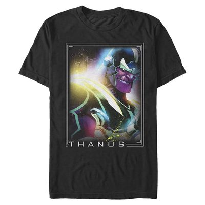 Marvel Classic Neon Thano Men's Tops Short Sleeve Tee Shirt