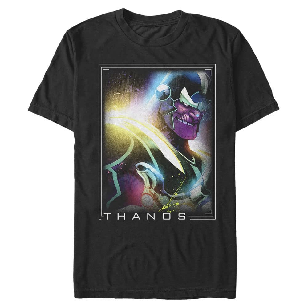 Marvel Classic Neon Thano Men's Tops Short Sleeve Tee Shirt