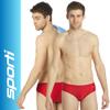Sporti Solid Swim Brief Swimsuit - Red - 32 view 2