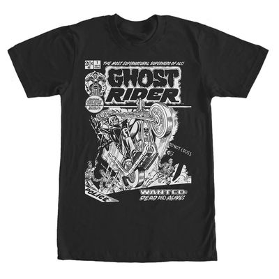 Marvel Classic Rider One Men's Tops Short Sleeve Tee Shirt Black