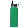 LaserGram Personalized Water Bottle, Karate Woman, Stainless Steel Double Wall Vacuum Insulated with Flip Top Straw, Custom Engraved Gift (40oz / 1180ml Green) view 2