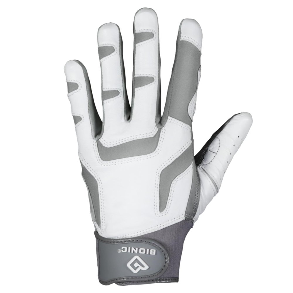Bionic Women's ReliefGrip 2.0 Golf Glove (Silver, Large, Right)