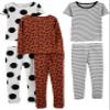 Simple Joys by Carter's Baby and Toddler Girls' 6-Piece Snug-Fit Cotton Pajamas, Dots/Stripes/Animal Print, 5 view 1