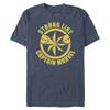 Marvel Big & Tall Classic Strong Like Captain Men's Tops Short Sleeve Tee Shirt, Navy Blue Heather, 3X-Large view 1
