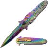 Snake Eye Tactical Assist Heavy-Duty Pocket Knife | Crusader Knights Design-Handle EDC Camping Knife (4) view 1