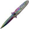 Snake Eye Tactical Assist Heavy-Duty Pocket Knife | Crusader Knights Design-Handle EDC Camping Knife (4) view 2