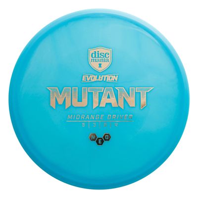 Discmania Evolution Neo Mutant Disc Golf Midrange | Very Overstable Disc Golf Mid Range for Forehands & Backhands | Durable, Premium Plastic | Great for Windy Conditions | 177g+