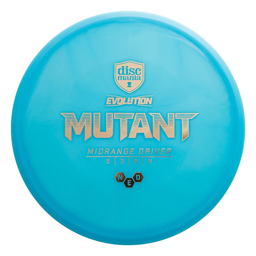 Discmania Evolution Neo Mutant Disc Golf Midrange | Very Overstable Disc Golf Mid Range for Forehands & Backhands | Durable, Premium Plastic | Great for Windy Conditions | 177g+