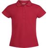 Izod Girl's School Uniform Sensory-Friendly Short Sleeve Polo Shirt, Red, 4-5 view 1