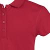 Izod Girl's School Uniform Sensory-Friendly Short Sleeve Polo Shirt, Red, 4-5 view 2
