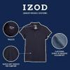 Izod Girl's School Uniform Sensory-Friendly Short Sleeve Polo Shirt, Red, 4-5 view 3