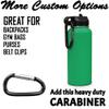 LaserGram Personalized Water Bottle, Basketball Ball, Stainless Steel Double Wall Vacuum Insulated with Flip Top Straw, Custom Engraved Gift (40oz / 1180ml Green) view 4
