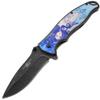 Snake Eye Tactical Assist Heavy-Duty Pocket Knife Mermaid-Design Handle EDC Camping Knife (47-1) view 2