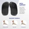 Pure Stride Therapeutic Slides, Orthotic Sandals for Plantar Fasciitis, Metatarsal and Heel Spurs, for Pain Relief and Arch Support of Feet - Black, Womens Size 6 view 3