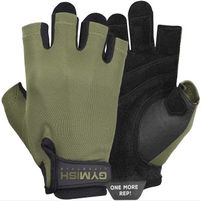 Military Green X-Large Weight Lifting Gloves Multipurpose Fingerless Gloves with Wrist Wraps Comfortable Heavy Duty Durable Materials for Men and Women