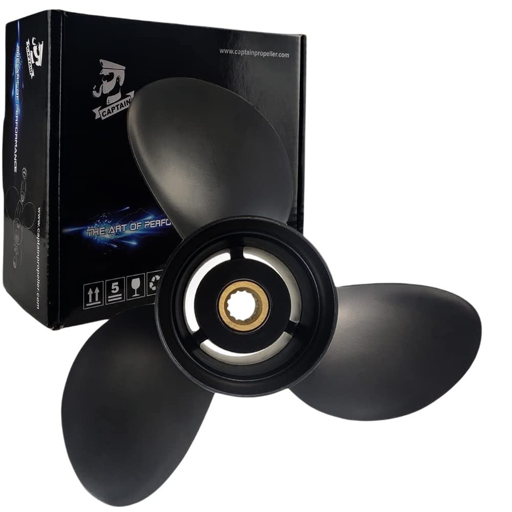 Boatman Boat Aluminum Propeller 13 1/2x15 fit BRP,Johnson Evinrude OMC Stern Drive 40-140 HP,13 Spline Tooth