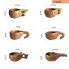 TANFEI 6 Pack Wooden Cup Kuksa Cup Handmade Wooden Camping Cup Portable Outdoor Drinking Cup for Coffee, Tea and Milk, Wooden Cup Gift view 4