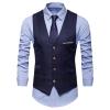 HOURVNEI Dress Vests For Men Slim Fits Mens Suit Vest Male Waistcoat Homme Casual Sleeveless Formal Business Vest view 1