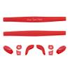 Glintbay Personalized Custom Engraved Nosepads and Earsocks Rubber Kit for Oakley Juliet - Red view 1