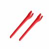 Glintbay Personalized Custom Engraved Earsocks for Oakley Radar EV Series Sunglasses - Red view 2
