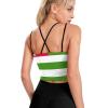 Abkhazia Flag Sports Bras for Women Padded Gym Workout Short Crop Top Yoga Tank Top 2XL view 3