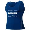 TopTie Custom Compression Shirt for Men, Personalized Tank Top, Sleeveless Base Layer Training Shirt-Blue-XXL view 1