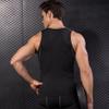 TopTie Custom Compression Shirt for Men, Personalized Tank Top, Sleeveless Base Layer Training Shirt-Blue-XXL view 3