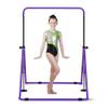HYD-Parts Gymnastics Bar with Mat for Kids 3-9, Adjustable Height Gymnastic Horizontal Bars, Junior Training Bar, Gymnastics Equipment for Kids no Mat (Violet)