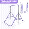 HYD-Parts Gymnastics Bar with Mat for Kids 3-9, Adjustable Height Gymnastic Horizontal Bars, Junior Training Bar, Gymnastics Equipment for Kids no Mat (Violet) view 2