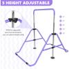HYD-Parts Gymnastics Bar with Mat for Kids 3-9, Adjustable Height Gymnastic Horizontal Bars, Junior Training Bar, Gymnastics Equipment for Kids no Mat (Violet) view 4