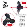 Boatman Boat Aluminum Propeller 9.75x9.5 Outboard Engine 25/28/30 HP,10 Spline Tooth view 2