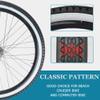 2 Pack Replacement Bike Tire Beach Cruiser 26" x 2.125" Inch Foldable White Side Wall Bicycle Tire view 3