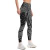 Wxkllsom Black Bandanas Leggings for Women High Waisted Butt Lifting Yoga Pants view 3