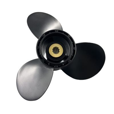 Boatman Boat Aluminum Propeller 9 1/4 x 10 fit Suzuki Outboard Engine DF8A 9.9A 15 20/DT9.9 15 HP,10 Spline Tooth, 9 1/4(Dia)x10Pit