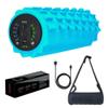 AISIGER Vibrating Foam Roller 5 Vibration Intensities, Next Generation Electric Foam Roller for Muscle Release, Fitness Deep Massage Foam Roller with Bag - Blue view 1