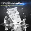 AMYSPORTS Heavy Duty Boat Hinge Hardware Deck Stainless Steel Mirror Polished Marine Hinge Hatch Offset Short Side SUS316 1.51 x 2.12 inch 2pcs view 3
