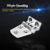 AMYSPORTS Heavy Duty Boat Hinge Hardware Deck Stainless Steel Mirror Polished Marine Hinge Hatch Offset Short Side SUS316 1.51 x 2.12 inch 2pcs view 4