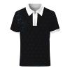 JOFOW Men's Pullover Tank Top Summer Party Beach Holiday Regular Fit Plaid Hippie T-Shirt Black view 3