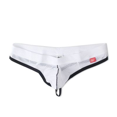 Faringoto Men's Seamless Thong Men's Panties White