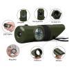 QLBHSD Emergency Whistle Survival Loud,Emegency Whistle with Lanyard, WhistleMagnifying Glass, Lamp, Compass, Thermometer, Reflector, Sealed Tube for Climbing, Expedition, Exploration view 2