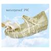 Auhoho Girls Summer Open Toe Jelly Sandals Cute Bowknot Beach Shoes 6 M US Toddler,Gold view 2
