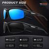 AWGSEE Polarized Sports Sunglasses for Men 100% UV Protection Wrap Around Unbreakable Sun Glasses for Fishing Driving view 4