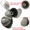 Boatman Outboard Propeller 9 7/8x10 1/2 fit Yamaha Boat Engine 20/25/F25/30HP 10 Spline Tooth(Stainless) view 3