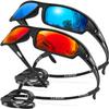 AWGSEE Polarized Sports Sunglasses for Men 100% UV Protection Wrap Around Unbreakable Sun Glasses for Fishing Driving view 1