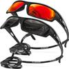 AWGSEE Polarized Sports Sunglasses for Men 100% UV Protection Wrap Around Unbreakable Sun Glasses for Fishing Driving view 1
