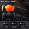 AWGSEE Polarized Sports Sunglasses for Men 100% UV Protection Wrap Around Unbreakable Sun Glasses for Fishing Driving view 4