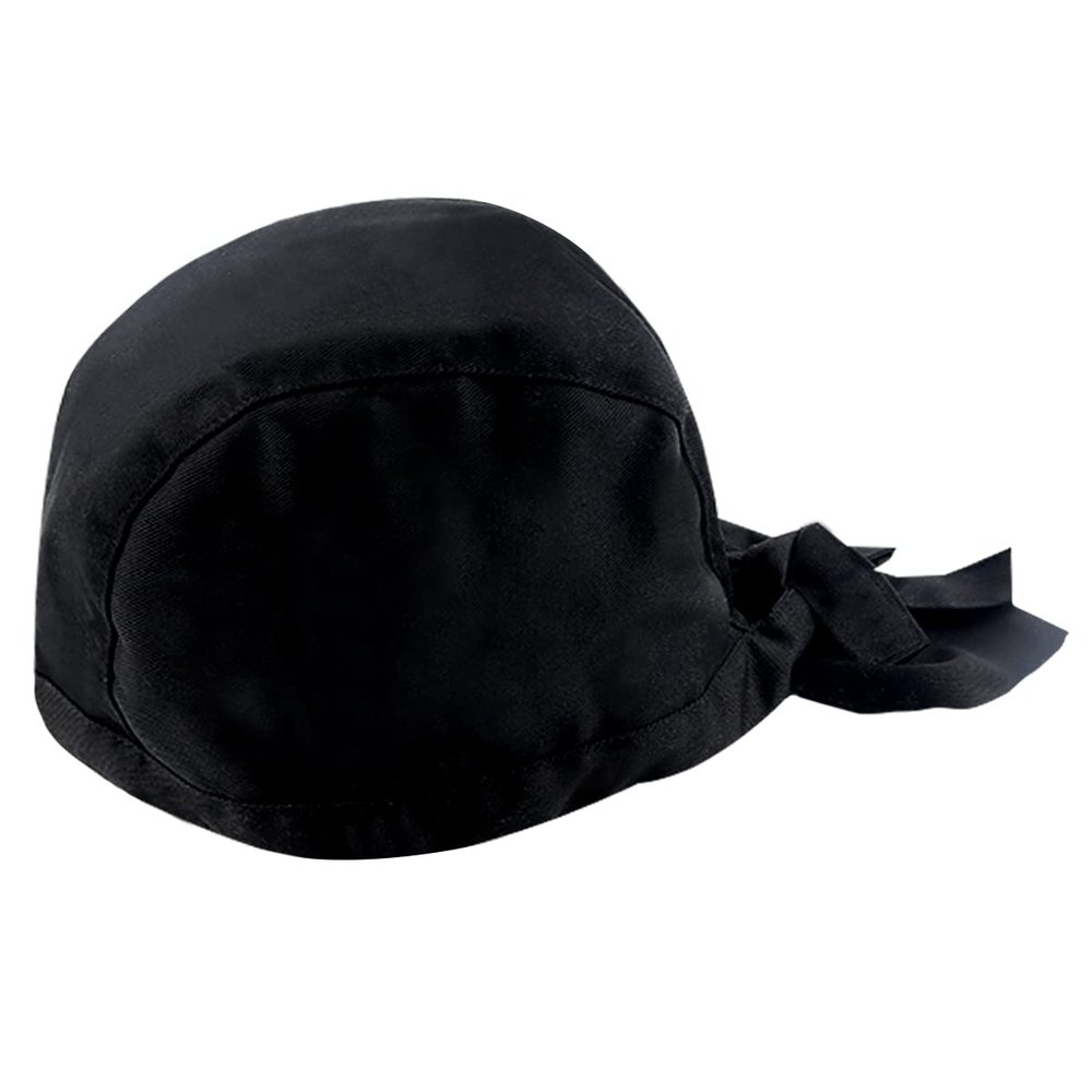 FERCAISH Japanese Chef Hat - Unisex Adjustable, Dirt-Resistant Kitchen Chef Hat for Cooking Service (Black)